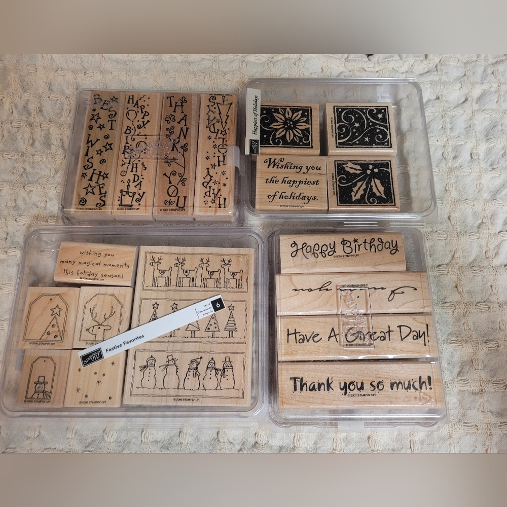 Rubber Stamp Lot. Holidays And More